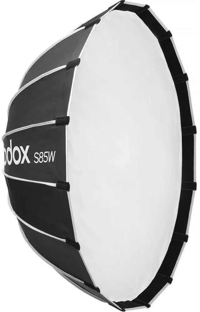 Alt view image 2 of 7 - Godox Bowens Mount Quick Release Umbrella Softbox (Black/White, 33.5")