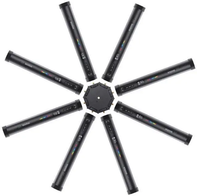 Alt view image 7 of 8 - Godox TL30-K2 RGB Tube Light 2-Light Kit