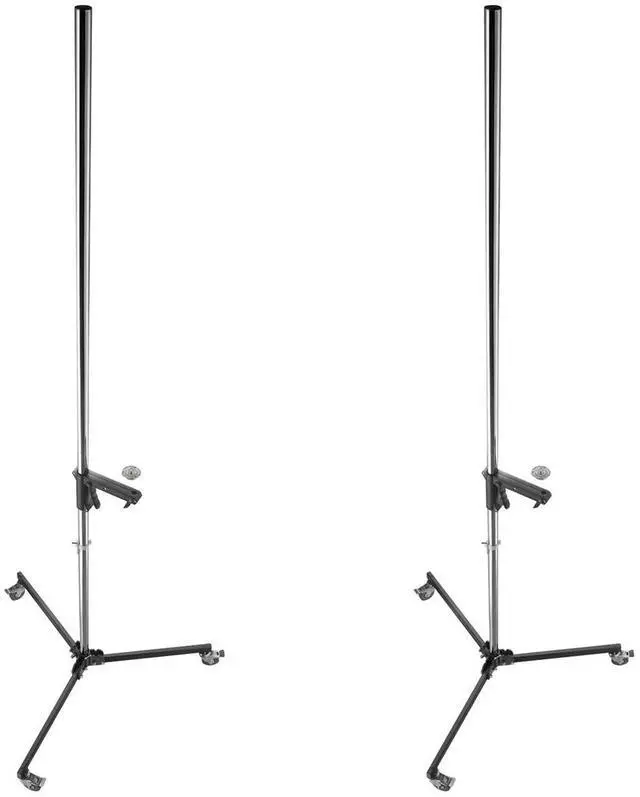 Alt view image 3 of 7 - Godox 240FS 7.9' Wheeled Light Stand, 2-Pack