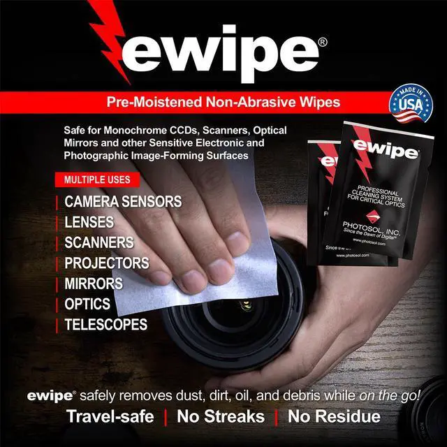 Alt view image 4 of 7 - Photographic Solutions E Wipe Cleaning Pads, 24-Pack #EWCS