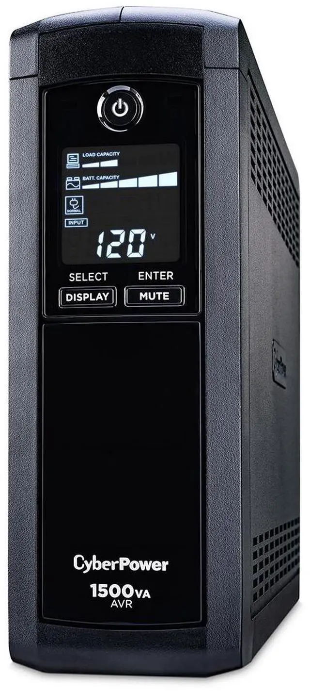 Alt view image 13 of 14 - CyberPower CP1500AVRLCDTAA 1500 VA 900 Watts 12 Outlets UPS