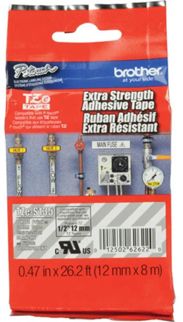 Alt view image 7 of 7 - Brother TZe-S135 Extra Strength Label Tape