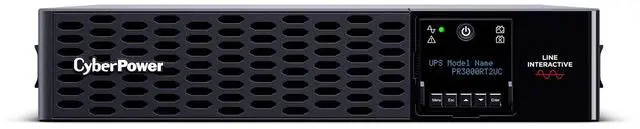 Alt view image 3 of 9 - CyberPower PR3000RT2UCN Smart App Sinewave UPS Systems - 3000VA/3000W, 100 - 120 VAC, NEMA L5-30P, 2U, Rack / Tower, Sine Wave, 9 Outlets, LCD, PowerPanel® Business