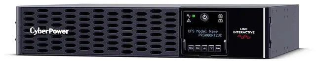 Alt view image 5 of 9 - CyberPower PR3000RT2UCN Smart App Sinewave UPS Systems - 3000VA/3000W, 100 - 120 VAC, NEMA L5-30P, 2U, Rack / Tower, Sine Wave, 9 Outlets, LCD, PowerPanel® Business