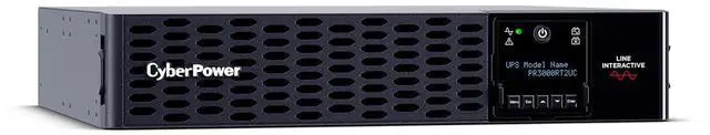 Alt view image 7 of 9 - CyberPower PR3000RT2UCN Smart App Sinewave UPS Systems - 3000VA/3000W, 100 - 120 VAC, NEMA L5-30P, 2U, Rack / Tower, Sine Wave, 9 Outlets, LCD, PowerPanel® Business