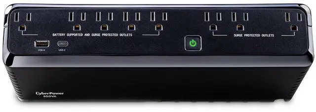 Alt view image 11 of 11 - CyberPower SL950U Standby UPS System, 950VA/510W, 8 Outlets, USB Charge Ports
