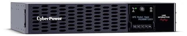 Alt view image 8 of 9 - CyberPower PR2000RT2UCN Smart App Sinewave UPS Systems - 2000VA/2000W, 120 VAC, NEMA 5-20P, 2U, Rack / Tower, Sine Wave, 8 Outlets, LCD, PowerPanel® Business