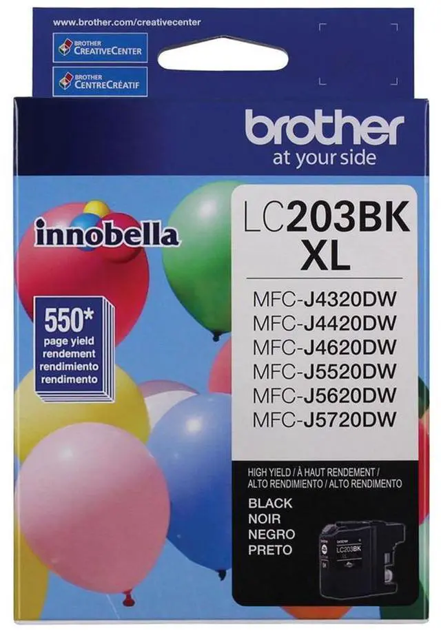 Alt view image 2 of 3 - Brother 2 Pack LC203 Innobella High Yield XL Series Black Ink Cartridge