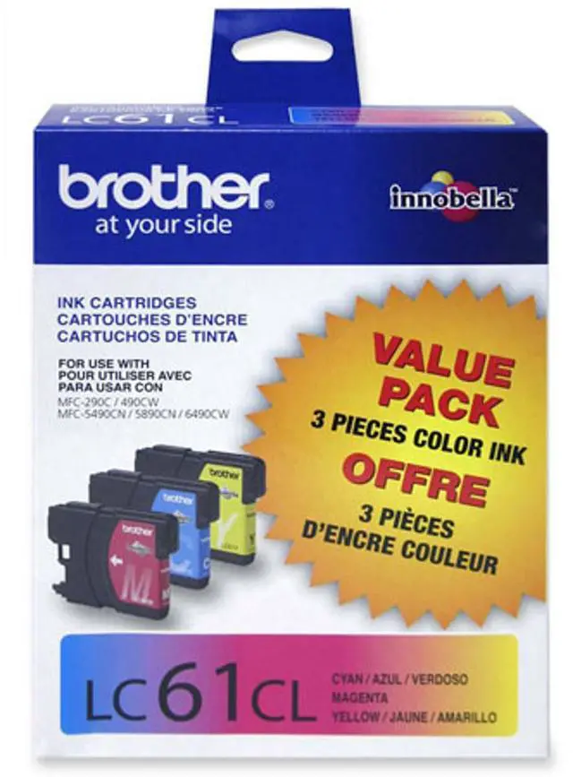 Alt view image 2 of 2 - Brother 2 Pack LC613PKS Innobella Standard-Yield Cyan/Magenta/Yellow Ink Cartridge, 3-Pack