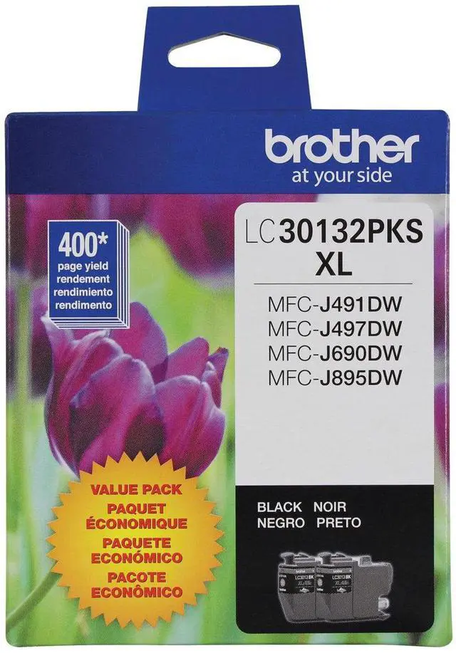 Alt view image 2 of 20 - Brother LC30132PKS High YIeld Ink Cartridge - Dual Pack - Black