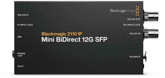Main image of Blackmagic Design 2110 IP Mini BiDirect 12G SFP Converter