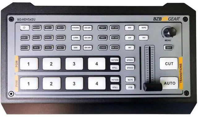 Main image of BZB GEAR BG-HDVS42U 4-Ch HDMI Mini Live Streaming Video Switcher/Audio Mixer