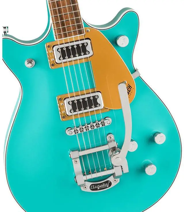 Alt view image 3 of 6 - Gretsch Gretsch G5232T Electromatic Double Jet FT with Bigsby Electric Guitar, Laurel Fingerboard, Caicos Green