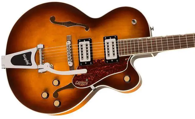Alt view image 4 of 6 - Gretsch Gretsch G2420T Streamliner Hollow Body with Bigsby Electric Guitar, Laurel Fingerboard, Broad'Tron BT-3S Pickups, Robusto Burst