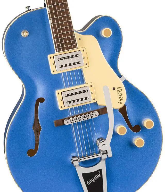 Alt view image 3 of 6 - Gretsch Gretsch G2420T Streamliner Hollow Body with Bigsby Electric Guitar, Laurel Fingerboard, Broad'Tron BT-3S Pickups, Fairlane Blue