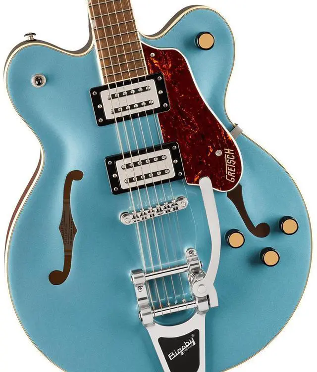 Alt view image 3 of 6 - Gretsch Gretsch G2622T Streamliner Center Block Double-Cut with Bigsby Electric Guitar, Laurel Fingerboard, Broad Tron BT-3S Pickups, Arctic Blue