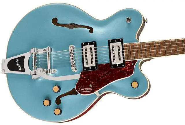 Alt view image 4 of 6 - Gretsch Gretsch G2622T Streamliner Center Block Double-Cut with Bigsby Electric Guitar, Laurel Fingerboard, Broad Tron BT-3S Pickups, Arctic Blue