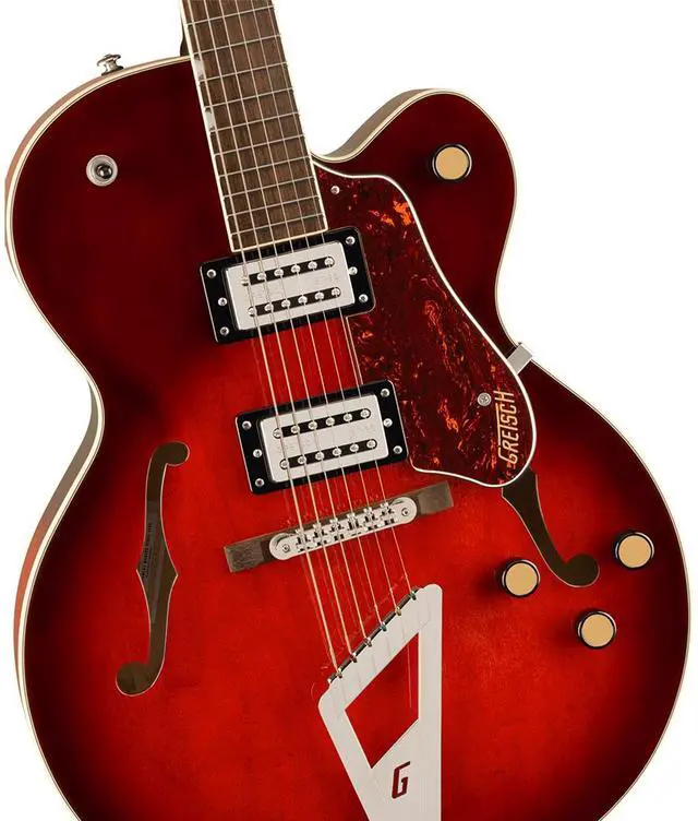 Alt view image 3 of 6 - Gretsch Gretsch G2420 Streamliner Hollow Body with Chromatic II Electric Guitar, Laurel Fingerboard, Broad'Tron BT-3S Pickups, Claret Burst