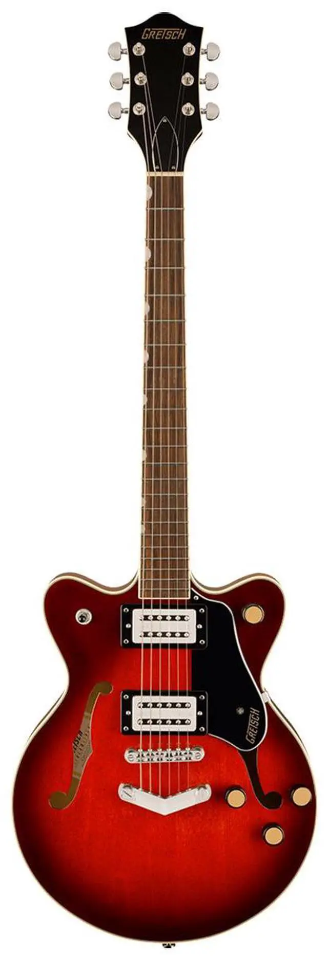 Main image of Gretsch Gretsch G2655 Streamliner Center Block Jr. Double-Cut with V-Stoptail Electric Guitar, Laurel Fingerboard, Claret Burst