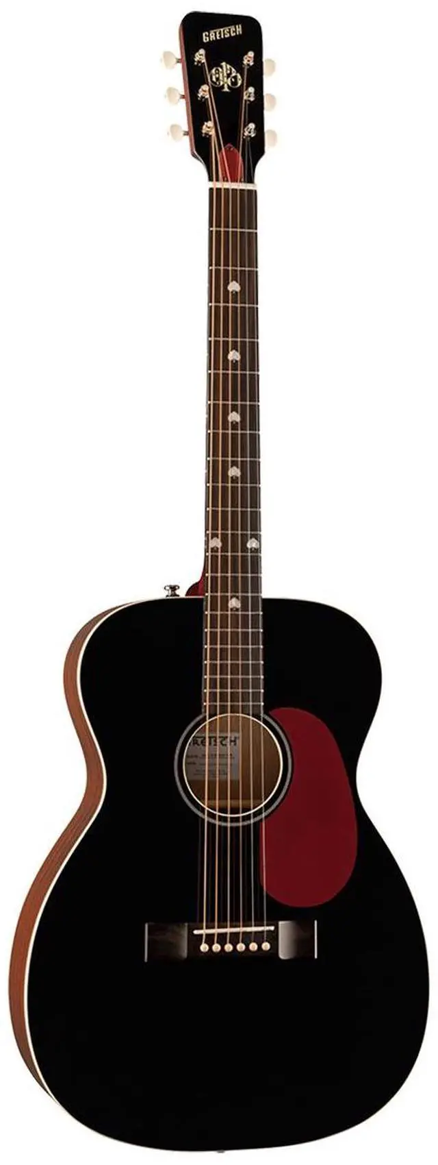 Alt view image 3 of 6 - Gretsch Nick 13 Outlaw Heart Grand Concert Acoustic Guitar, Black