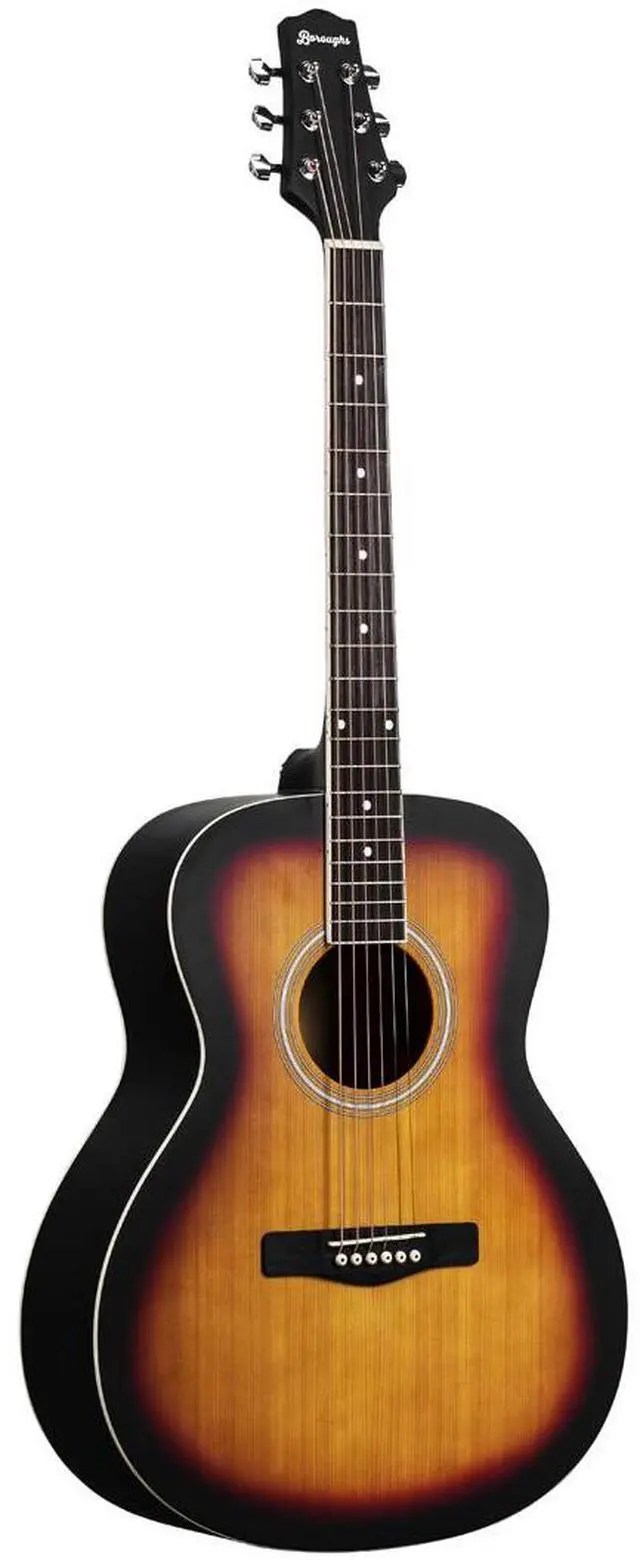Alt view image 2 of 7 - Boroughs B20ASB Beginner Auditorium Acoustic Guitar, Sunburst