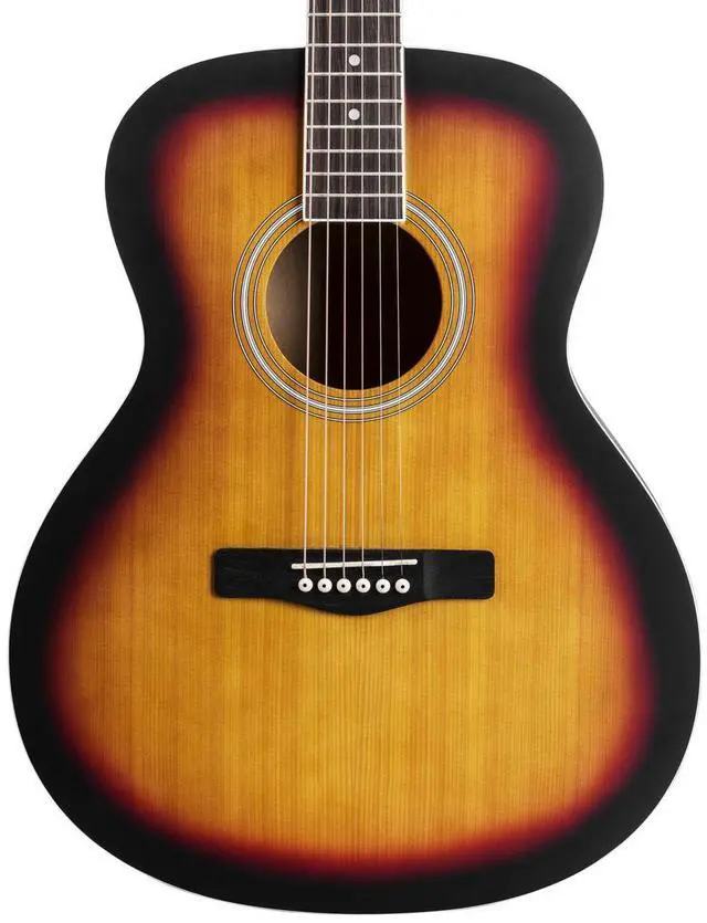 Alt view image 6 of 7 - Boroughs B20ASB Beginner Auditorium Acoustic Guitar, Sunburst