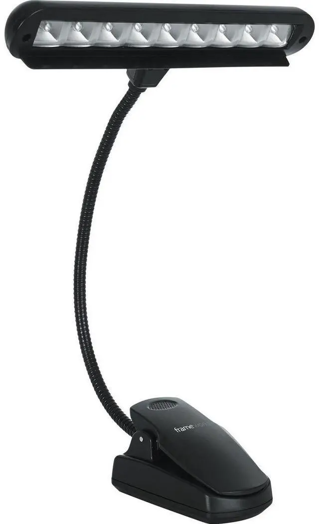 Alt view image 4 of 7 - Gator Cases Frameworks Clip-on LED Music Lamp with Adjustable Neck for Music Stands, Red