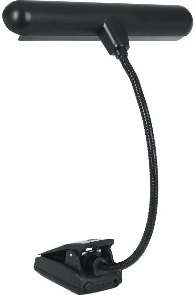 Alt view image 7 of 7 - Gator Cases Frameworks Clip-on LED Music Lamp with Adjustable Neck for Music Stands, Red