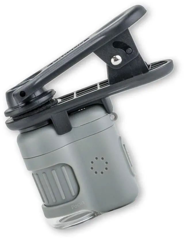 Alt view image 3 of 7 - Carson MicroMini HookUpz 20X Microscope, Black/Grey,