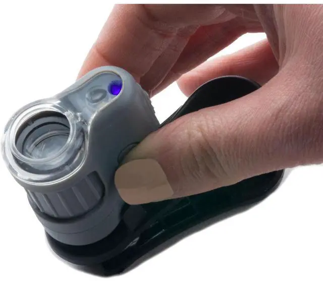 Alt view image 6 of 7 - Carson MicroMini HookUpz 20X Microscope, Black/Grey,