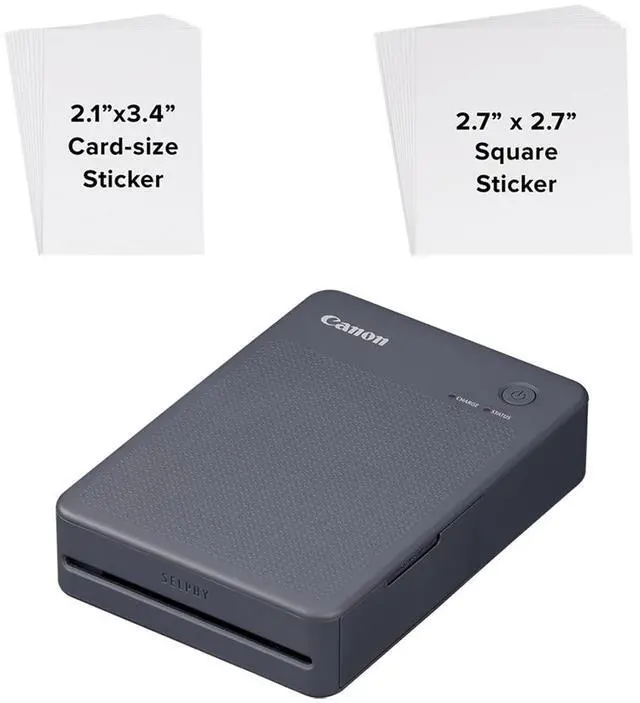 Alt view image 5 of 5 - Canon SELPHY QX20 Wireless Compact Photo Printer, Dark Gray