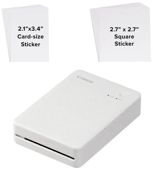 Alt view image 5 of 5 - Canon SELPHY QX20 Wireless Compact Photo Printer, White