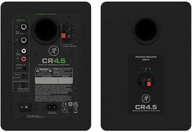 Alt view image 10 of 10 - Mackie CR4.5 Creative Reference Powered 4.5" Studio Monitors (Pair, Black)