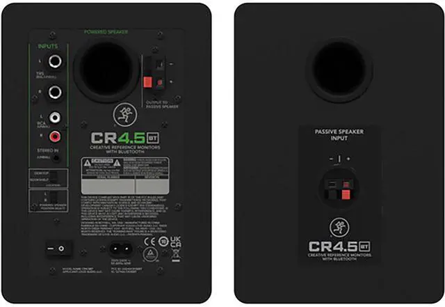 Alt view image 8 of 10 - Mackie CR4.5BT Creative Reference Powered 4.5" Studio Monitors with Bluetooth (Pair, Black)