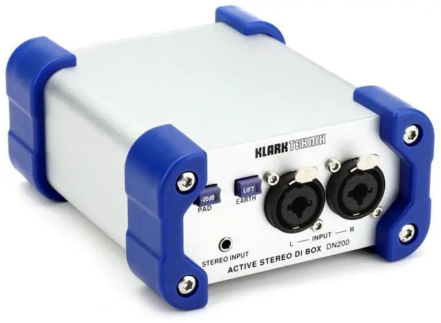 Main image of Klark Teknik DN200 V2 2-Channel Active DI-Box with Extended Dynamic Range