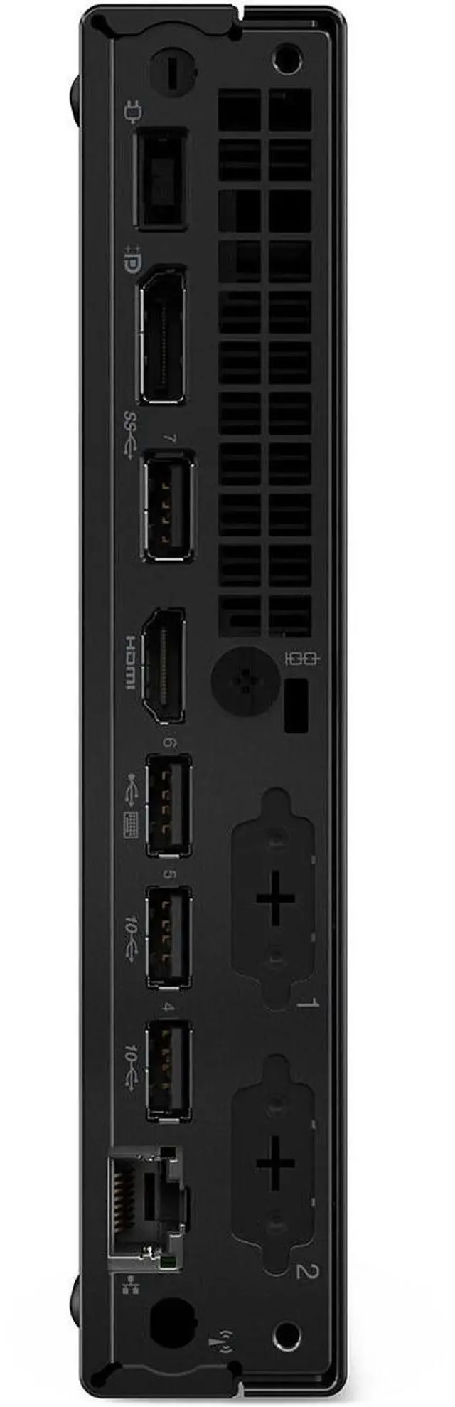 Alt view image 15 of 20 - Lenovo ThinkCentre M70q Gen 5 12TD001MUS Desktop Computer - Intel Core i3 14th Gen i3-14100T - 16 GB - 256 GB SSD - Tiny - Black - Intel Q670 Chip - Windows 11 Pro - Intel UHD Graphics 730 DDR5 SDRAM