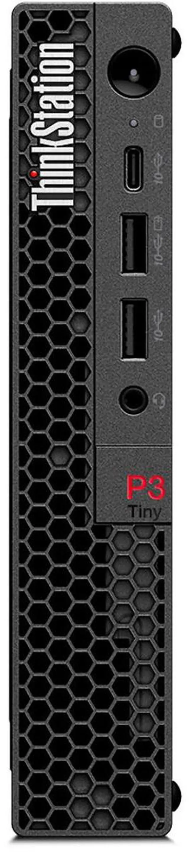 Alt view image 13 of 18 - Lenovo ThinkStation P3 30H00014US Workstation - 1 x Intel Core i7 Hexadeca-core (16 Core) i7-13700T 13th Gen 1.40 GHz - 32 GB DDR5 SDRAM RAM - 1 TB SSD - Tiny - Black - Intel Q670 Chip - Windows 11 Pr