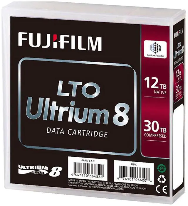 Alt view image 9 of 9 - FUJI FILM 16551221 FUJIFILM LTO8 ULTRIUM 12TB STORAGE TAPE WITH CASE