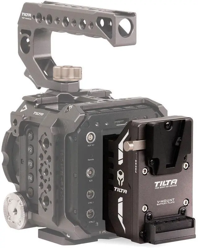 Alt view image 3 of 4 - Tilta Tiltaing Sony L Series to V-Mount Adapter Battery Plate Type I, Tilta Gray