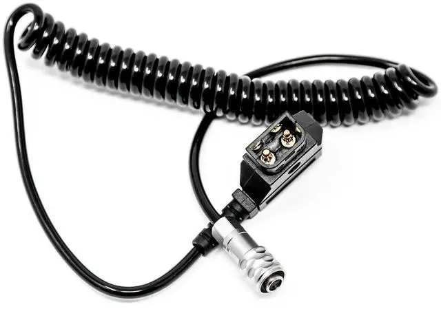 Alt view image 6 of 7 - Kondor Blue Coiled D-Tap to BMPCC 4K/6K Power Cable, Black #KBWEIPUBM4KCOILBKFBM