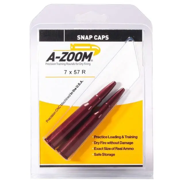 Alt view image 3 of 3 - Lyman A-Zoom Precision Metal Snap Cap for 7x57R Rifle Cartridge, 2 Pack #12242