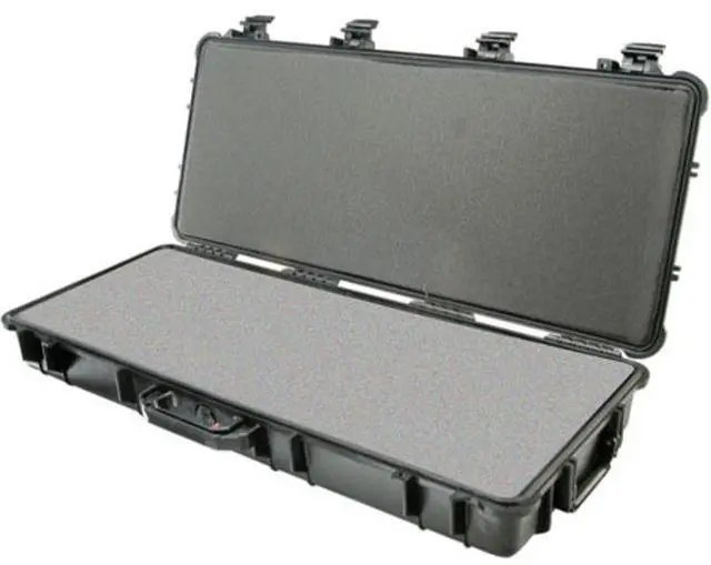Alt view image 5 of 6 - Pelican AL4824-1604 Single Hinged Lid Trunk with Foam & Casters, 15.8" Bottom Depth with Rifle Case, Foam Insert and Travel Vault Case