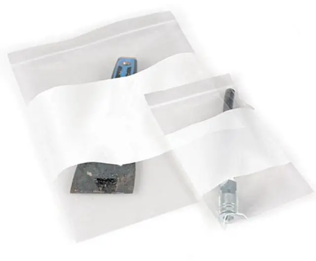 Main image of Safariland 9x12" Zip-Top Evidence Bags with Write-on Area, 100 Pack #3-0192