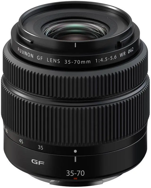 Alt view image 2 of 6 - Fujifilm GF 35-70mm f/4.5-5.6 WR Lens, Black, Bundle with 62mm Digital Essentials Filter Kit and 19x19" Lens Wrap