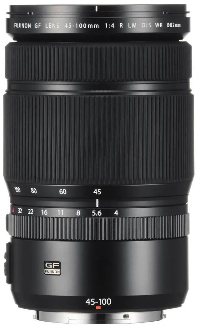 Alt view image 2 of 6 - Fujifilm GF 45-100mm f/4 R LM WR Lens, Bundle with Haida 82mm NanoPro MC Clear Filter, 82mm NanoPro MC Circular Polarizer Filter, ProOptic Cleaning Kit, Cleaning Cloth