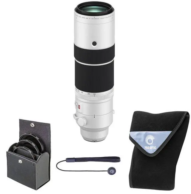 Main image of Fujifilm XF 150-600mm f/5.6-8 R LM OIS WR Lens, Bundle with 82mm Filter Kit and Lens Wrap