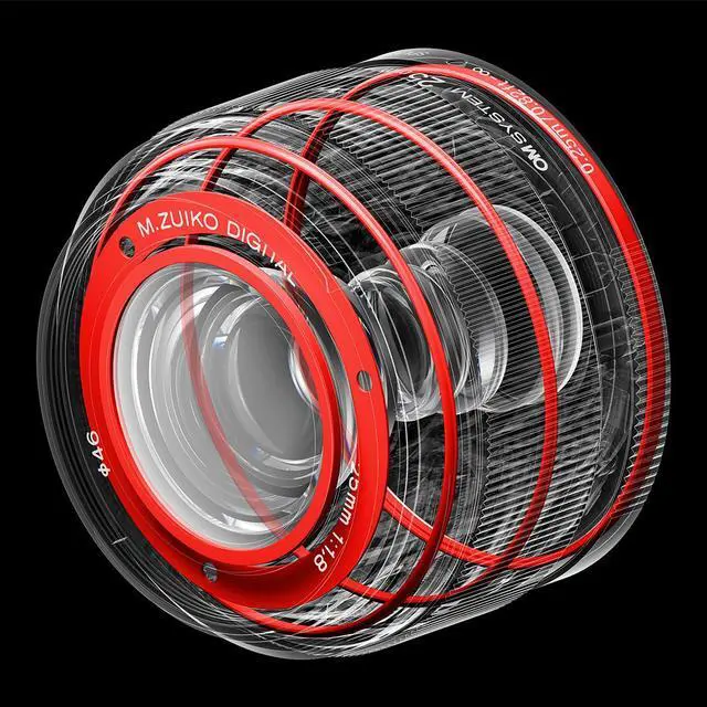 Alt view image 5 of 7 - OM SYSTEM M.Zuiko Digital 25mm f/1.8 II Lens for Micro Four Thirds #V336010BW000