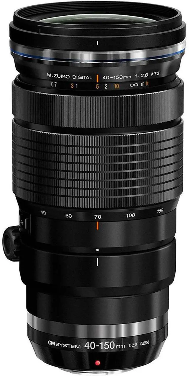 Alt view image 9 of 9 - OM System M.ZUIKO DIGITAL - 40 mm to 150 mm - f/22 - f/2.8 - Varifocal Lens, 72 mm Attachment - 0.21x Magnification - 3.8x Optical Zoom
