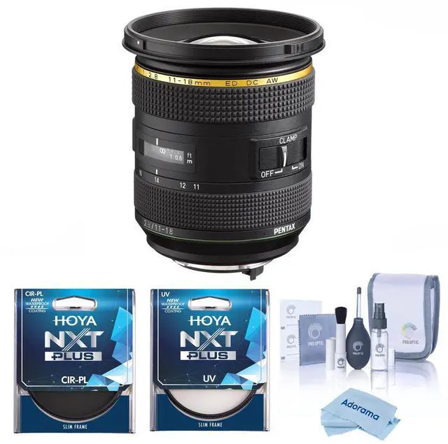Main image of Pentax HD Pentax-DA 11-18mm f/2.8 ED DC AW Lens, Bundle with Tiffen 82mm UV and CPL Filters