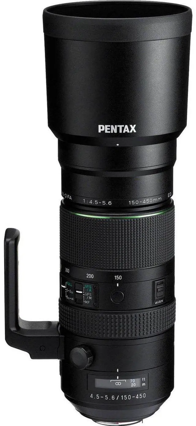 Main image of PENTAX 21340 D FA 150-450mm F4.5-5.6 DC AW Lens Black